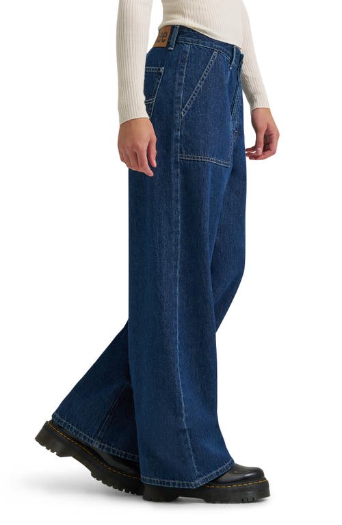 Lee Patch Pocket Slouchy Cotton & Linen Jeans In Blue