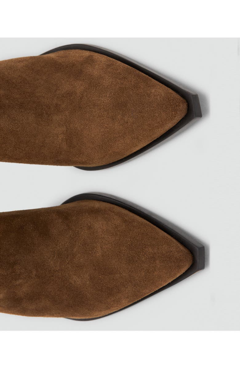 MANGO Suede Ankle Boot, Alternate, color,