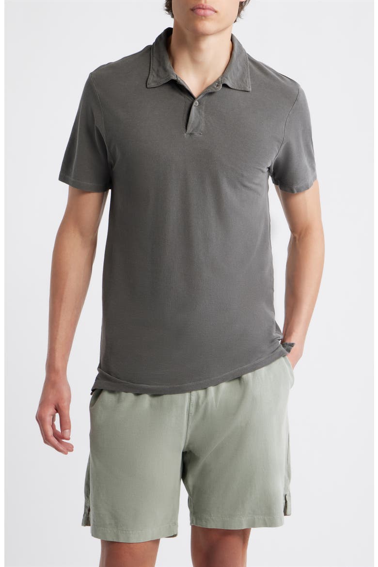 Organic Cotton Polo, Main, color, SLATE