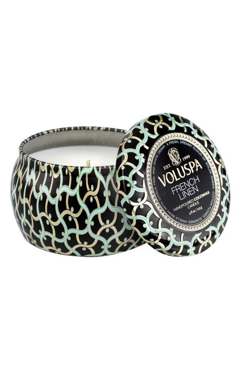 French Linen Mini Tin Candle
