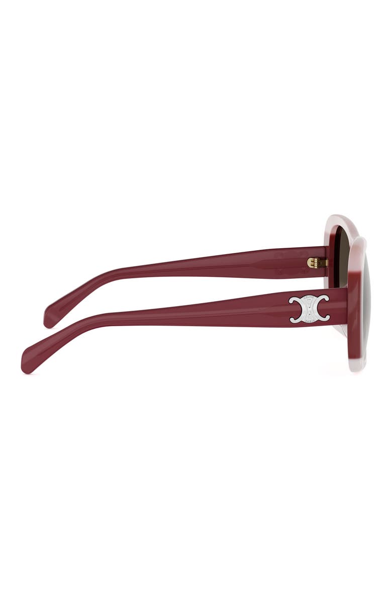 Triomphe 55mm Gradient Pilot Sunglasses, Alternate, color, PINK / OTHER / GRADIENT BROWN