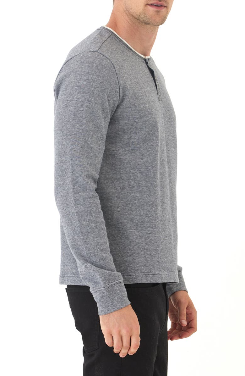 Threads 4 Thought The Charles Double Knit Henley, Alternate, color, Stargazer