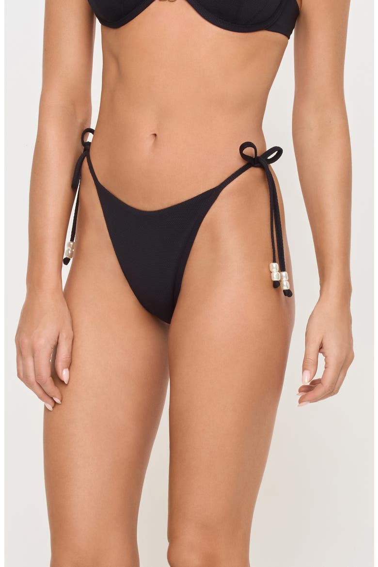 Lucia Bitsy Bikini Bottoms, Alternate, color, BLACK