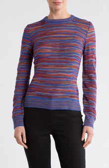 M Missoni Long Sleeve Wool Blend Sweater