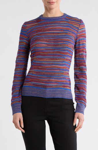 M Missoni Long Sleeve Wool Blend Sweater