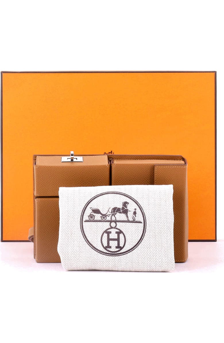 Pre-Owned Hermes Kelly Multi Pocket To Go Pouch Epsom, Alternate, color, Gold