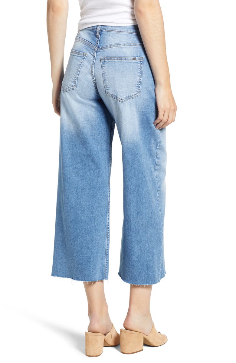 SP Black Crop Wide Leg Jeans, Alternate, color, 