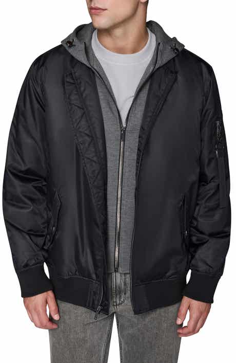 KARL LAGERFELD PARIS Full Zip Bomber Jacket