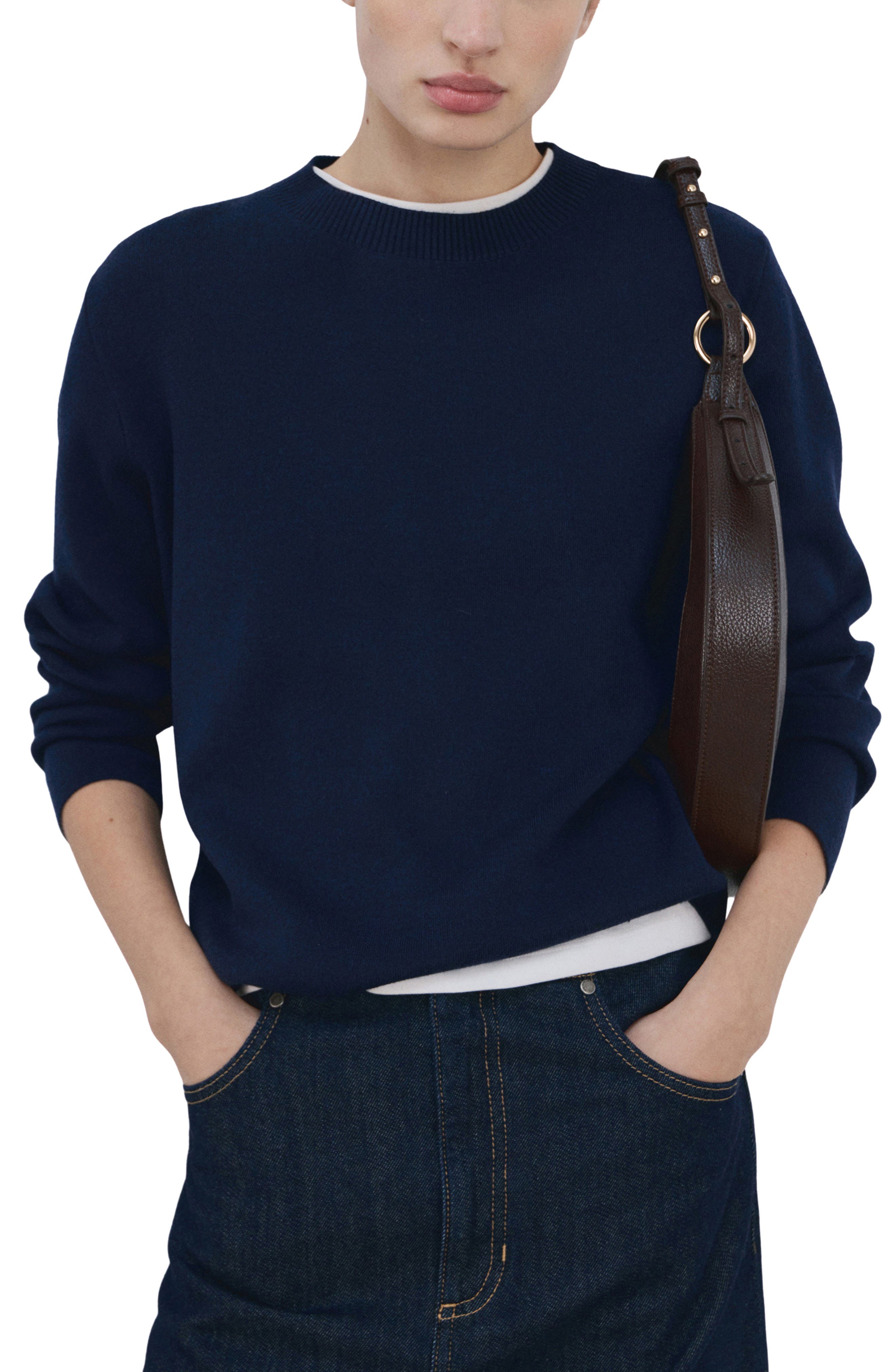 Fine Knit Crewneck Sweater - image 3