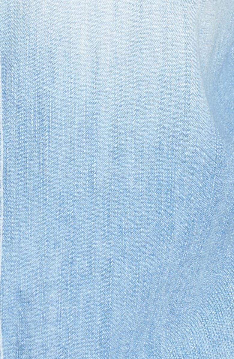 7 For All Mankind <sup>®</sup> Torn Pocket Denim Boyfriend Shirt, Alternate, color, 