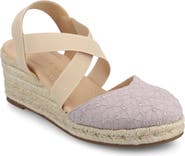 Journee Collection Ashlee Espadrille Wedge Pump - Extra Wide Width Available