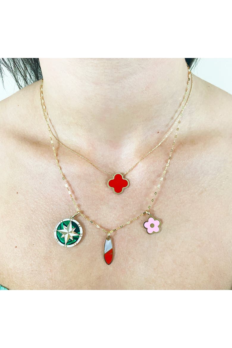 Bubblegum Pink Cherry Blossom Charm, Alternate, color, Bubblegum Pink