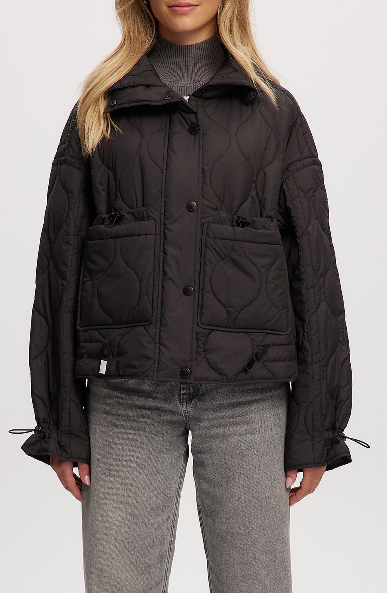 Noize June Lightweight Water Resistant Onion Quilted Jacket