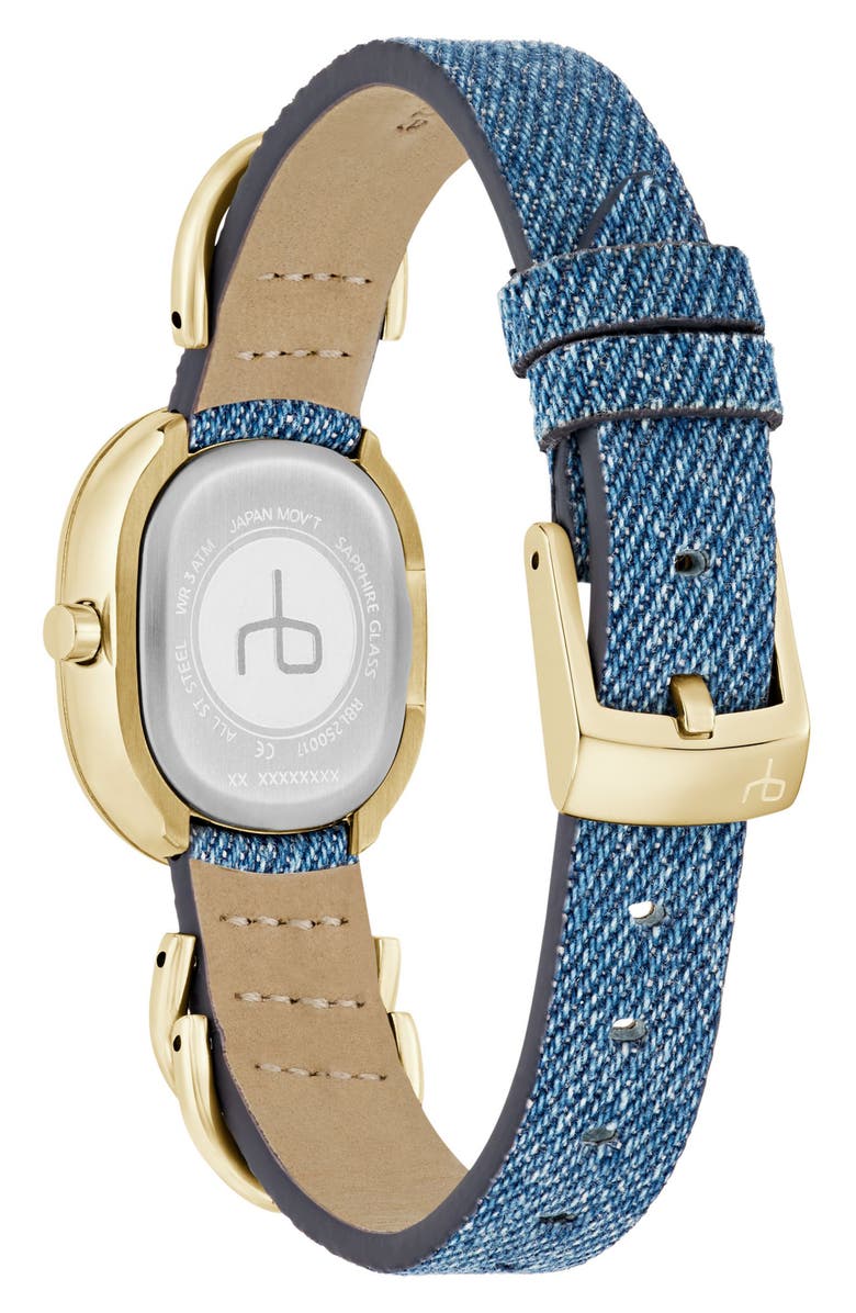 rag & bone Rory Denim Strap Watch, 25mm, Alternate, color, Blue
