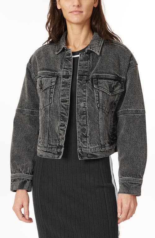 Scotch & Soda Oversize Crop Denim Jacket In White