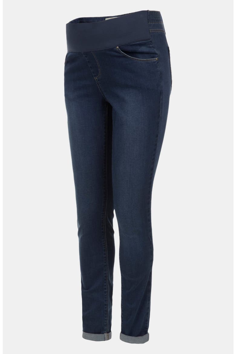 'Leigh' Maternity Jeans, Main, color, MID DENIM
