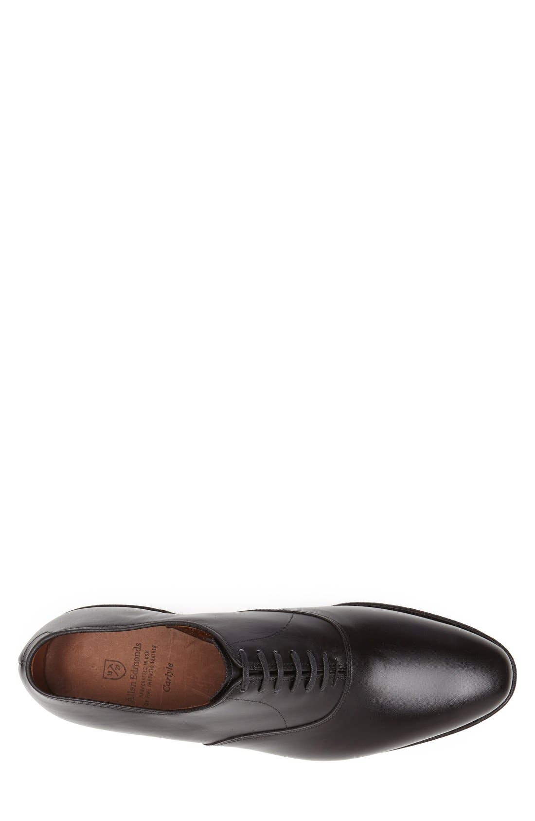 Carlyle Plain Toe Oxford, Alternate, color, BLACK