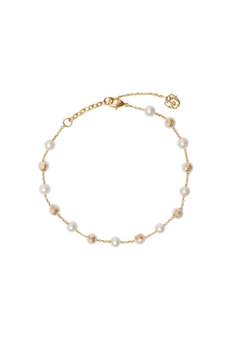 Knight Pearl Bracelet, Main, color, Gold/pearl