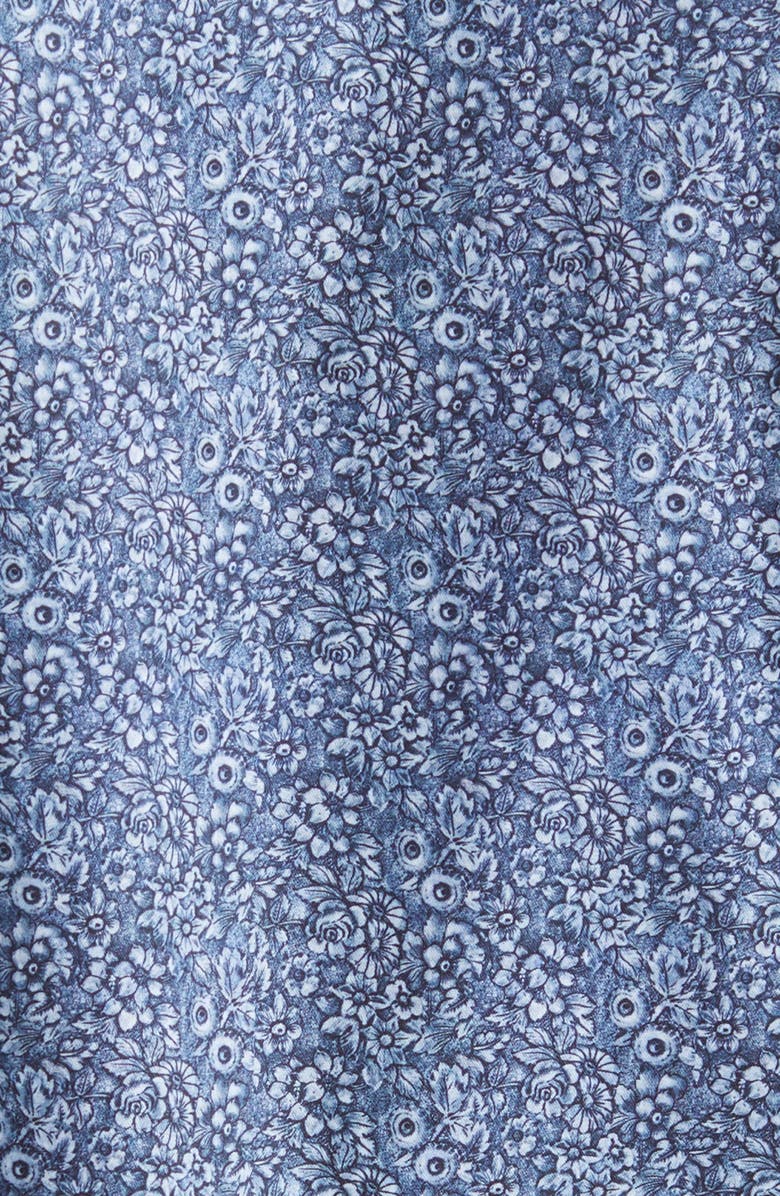 Eton Slim Fit Floral Cotton Dress Shirt, Alternate, color,