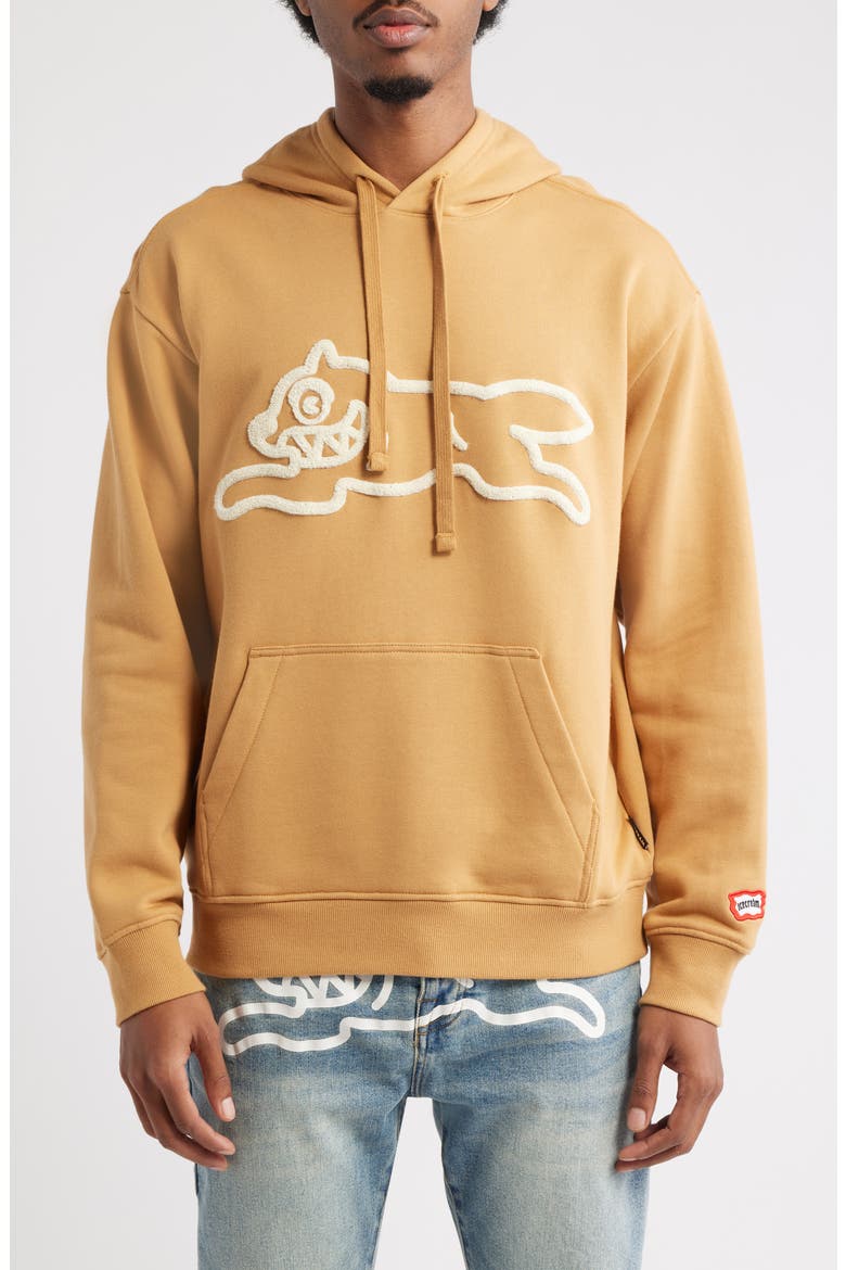 Sauce Logo Appliqué Hoodie, Main, color, APPLE CINNAMON