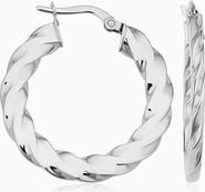 Oradina 14K Gold In Vogue Hoops Earrings