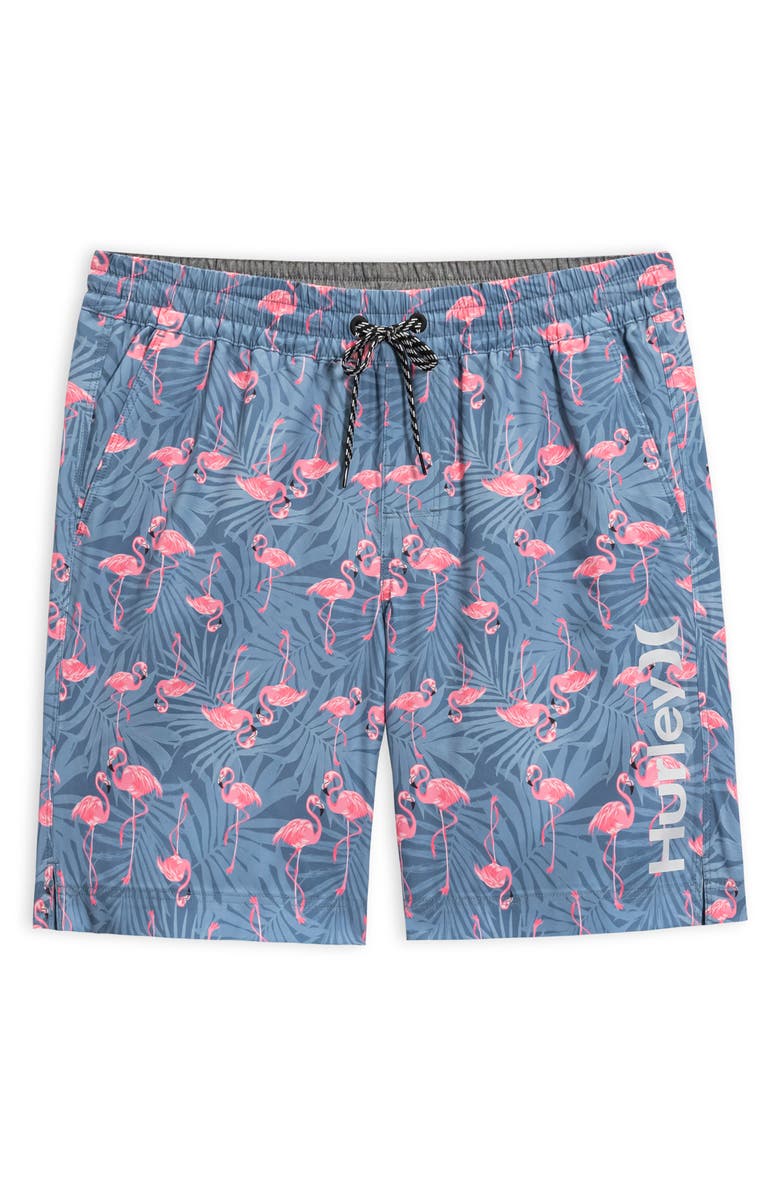 Hurley Flamingo Fern Volley Swim Shorts, Main, color,