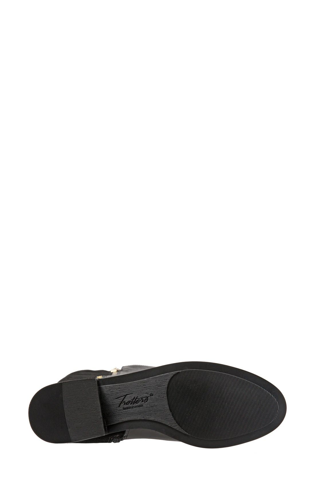 'Larule' Tall Boot, Alternate, color, BLACK LEATHER/ SUEDE WIDE CALF