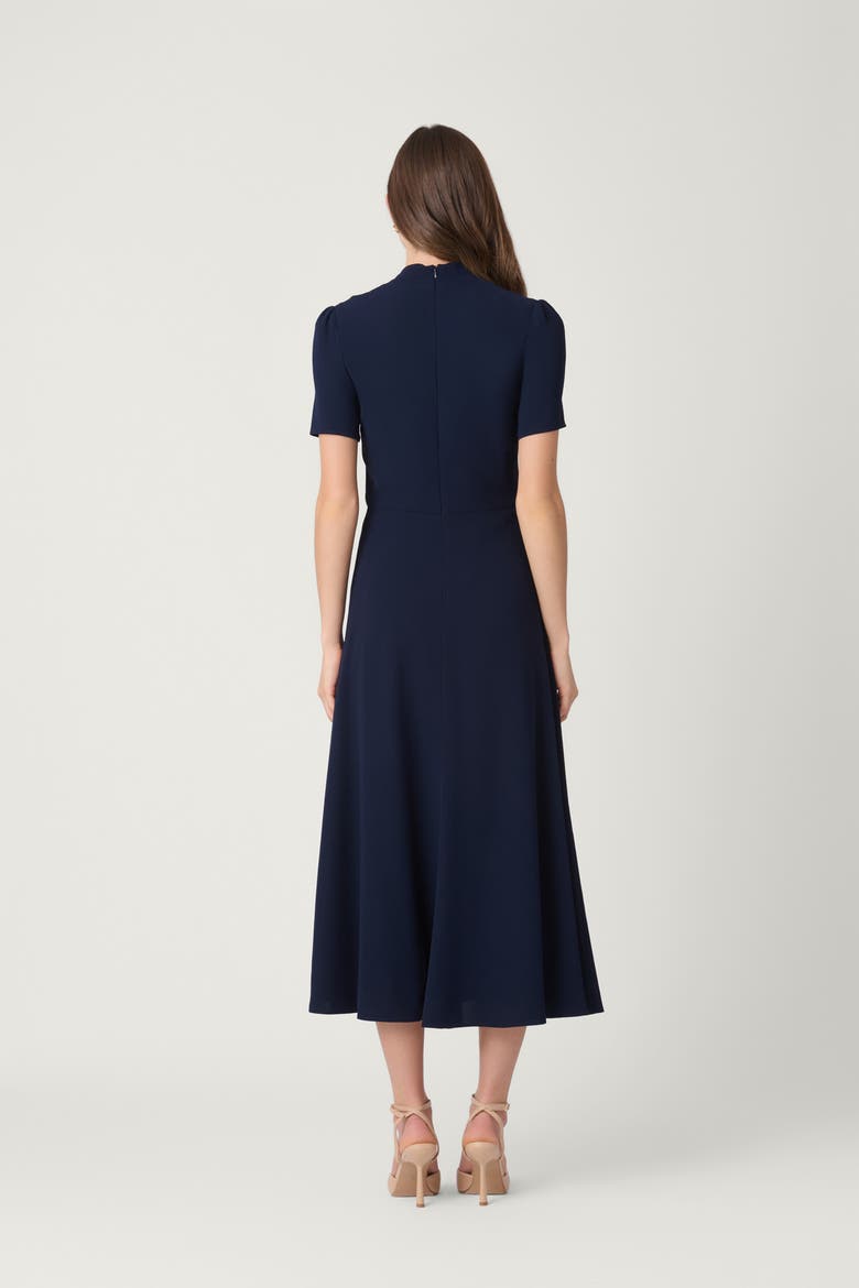 Lightweight Stretch Crepe Waldorf Dress, Alternate, color, Navy