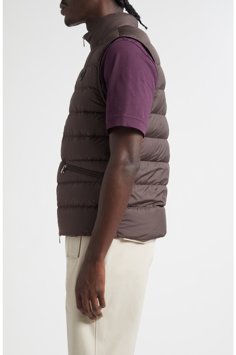 Treompan Down Puffer Vest, Alternate, color, BROWN