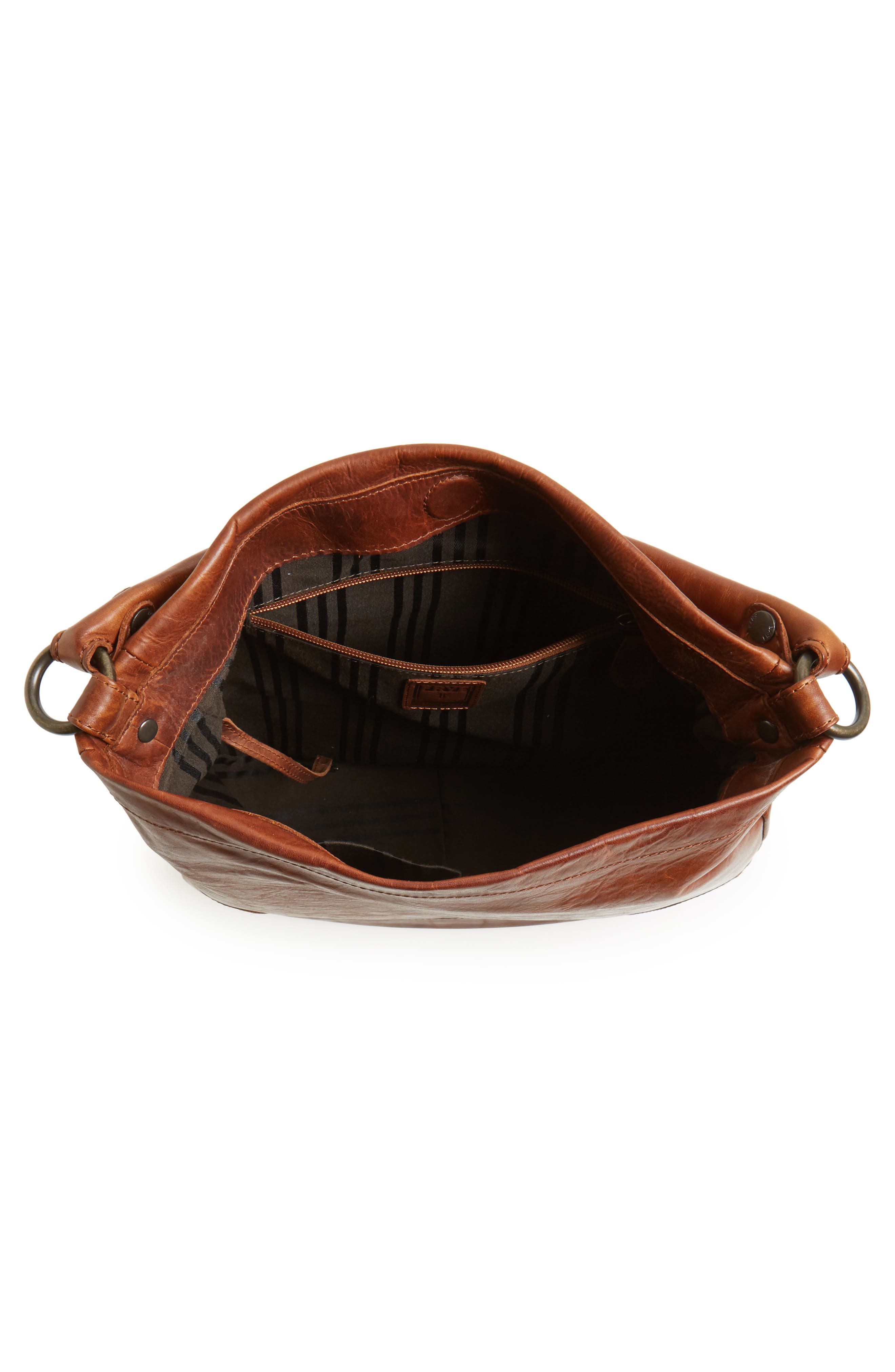 Melissa Leather Hobo, Alternate, color, COGNAC