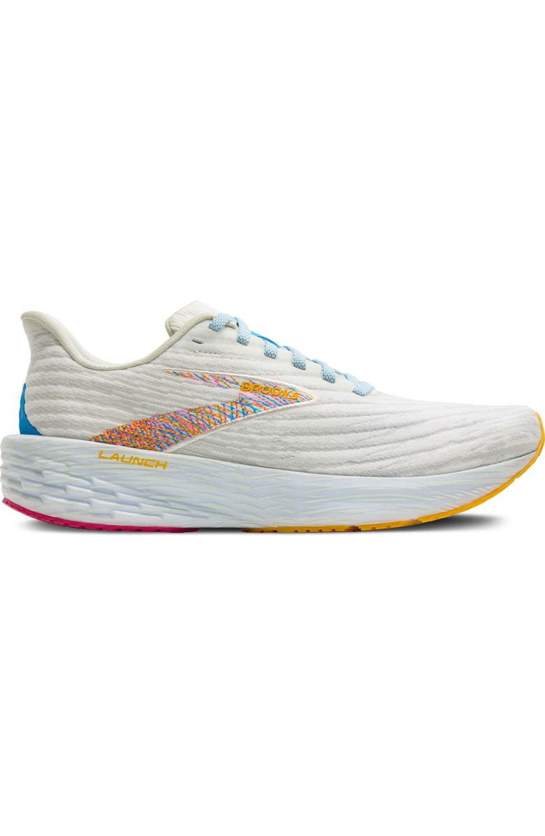 Brooks Launch 11 Running Shoe, Alternate, color, White/Murmur/Blithe
