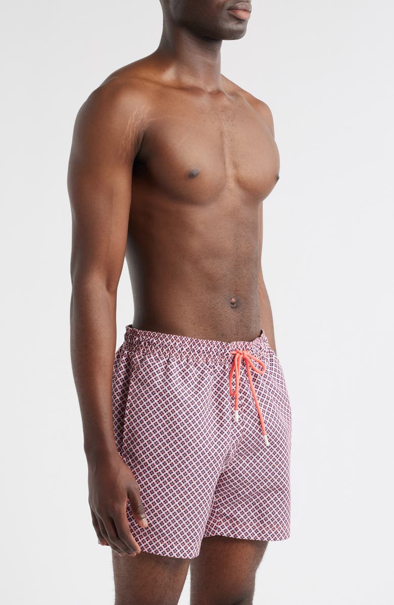 BOSS Vibe Swim Trunks, Alternate, color, Bright Pink