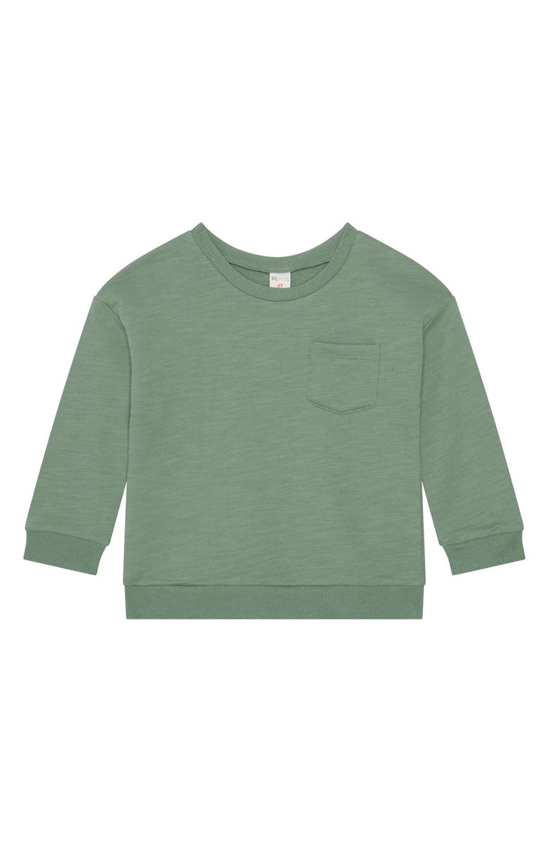 Petit Lem Kids' Dino Graphic T-Shirt, Sweatshirt & Shorts Set, Alternate, color, Dino