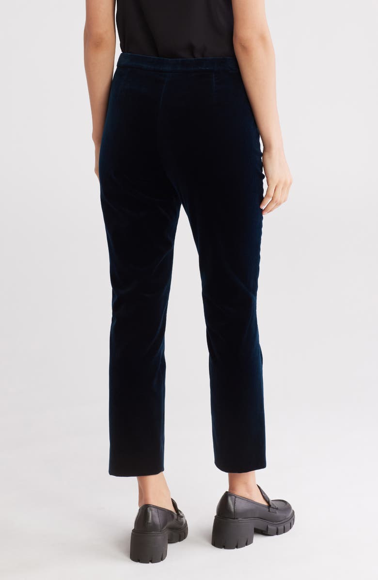 Theory Crushed Velvet Ankle Pants, Alternate, color, 