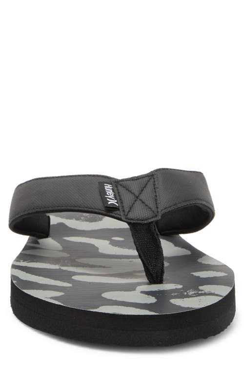 Hurley Layback Flip Flop In Black Combo