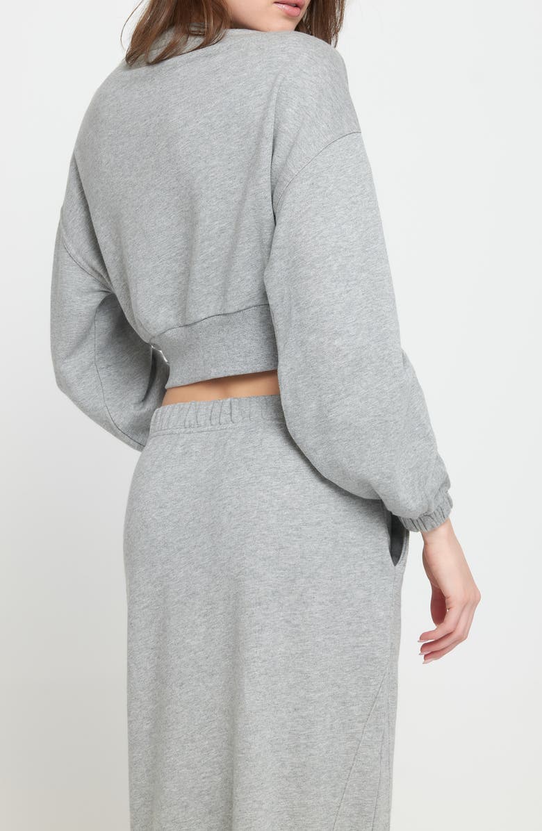 Spiritual Gangster Crop Cotton Crewneck Sweatshirt, Alternate, color, 