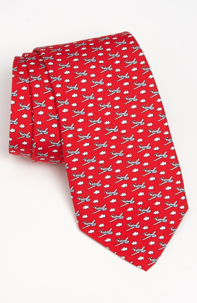 vineyard vines 'Airplane' Silk Tie, Main, color, 