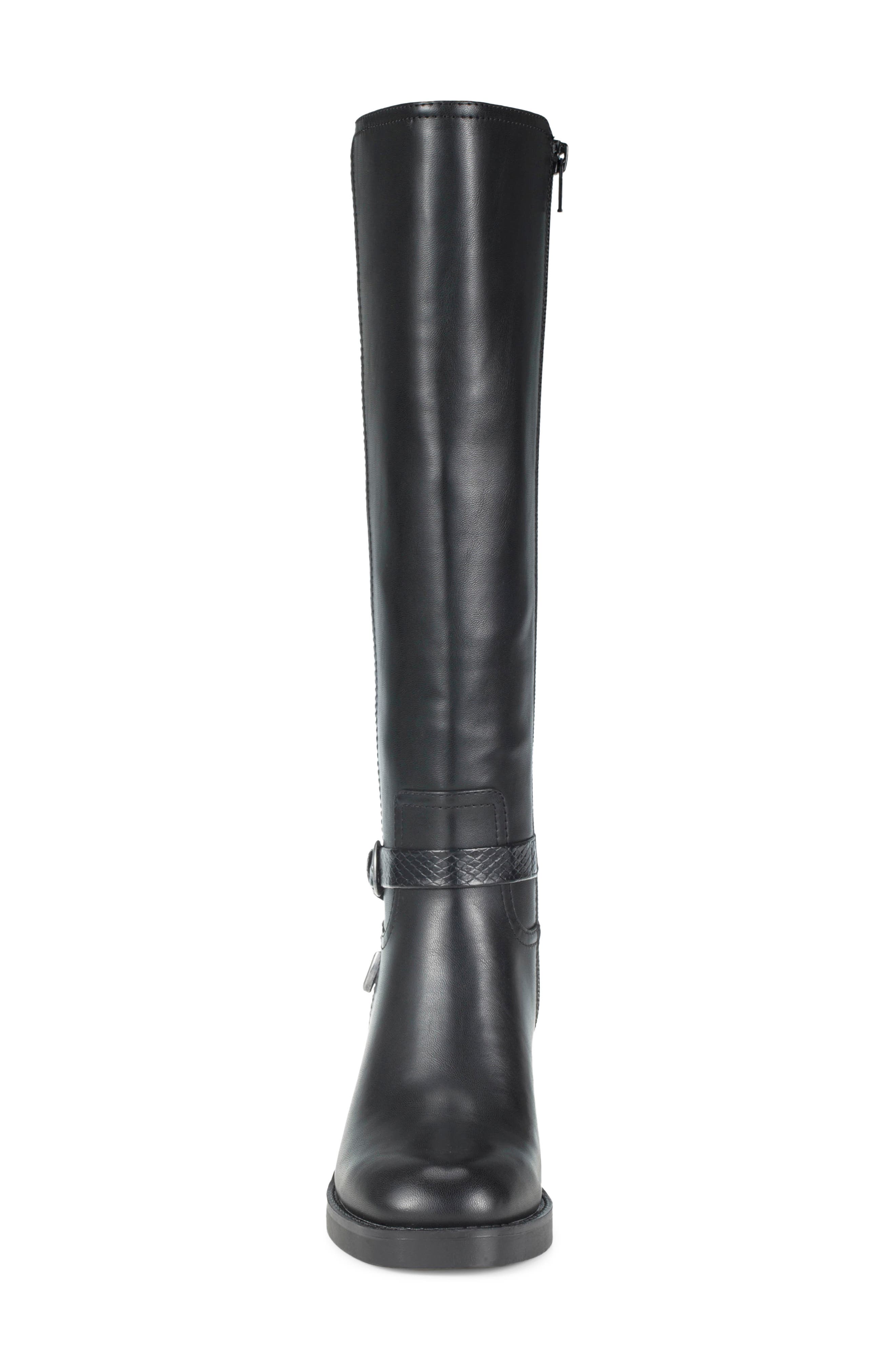 Glenette Tall Boot, Alternate, color, BLACK