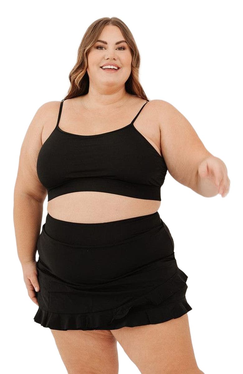 Lime Ricki 2025 Ultra High-Waist Skirt w/ Bottoms, Alternate, color, Black