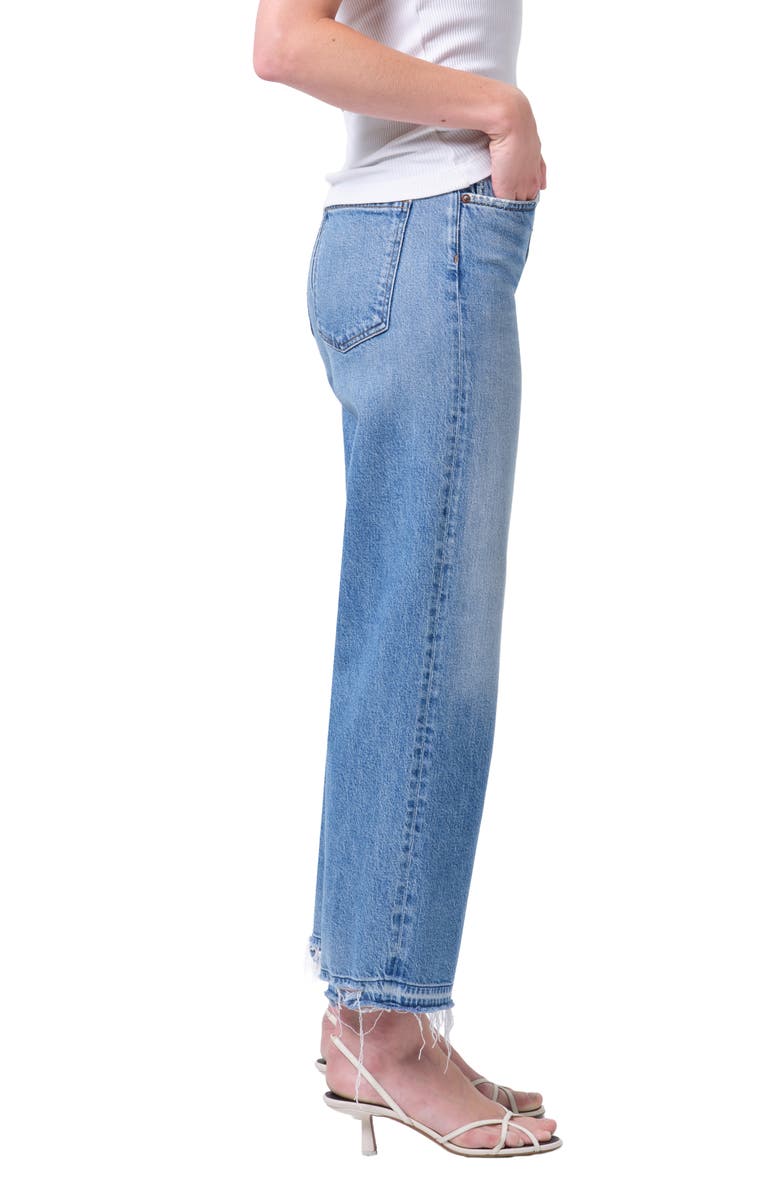 AGOLDE Ren High Waist Wide Leg Jeans, Alternate, color, Measure
