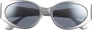 Versace 56mm Oval Sunglasses
