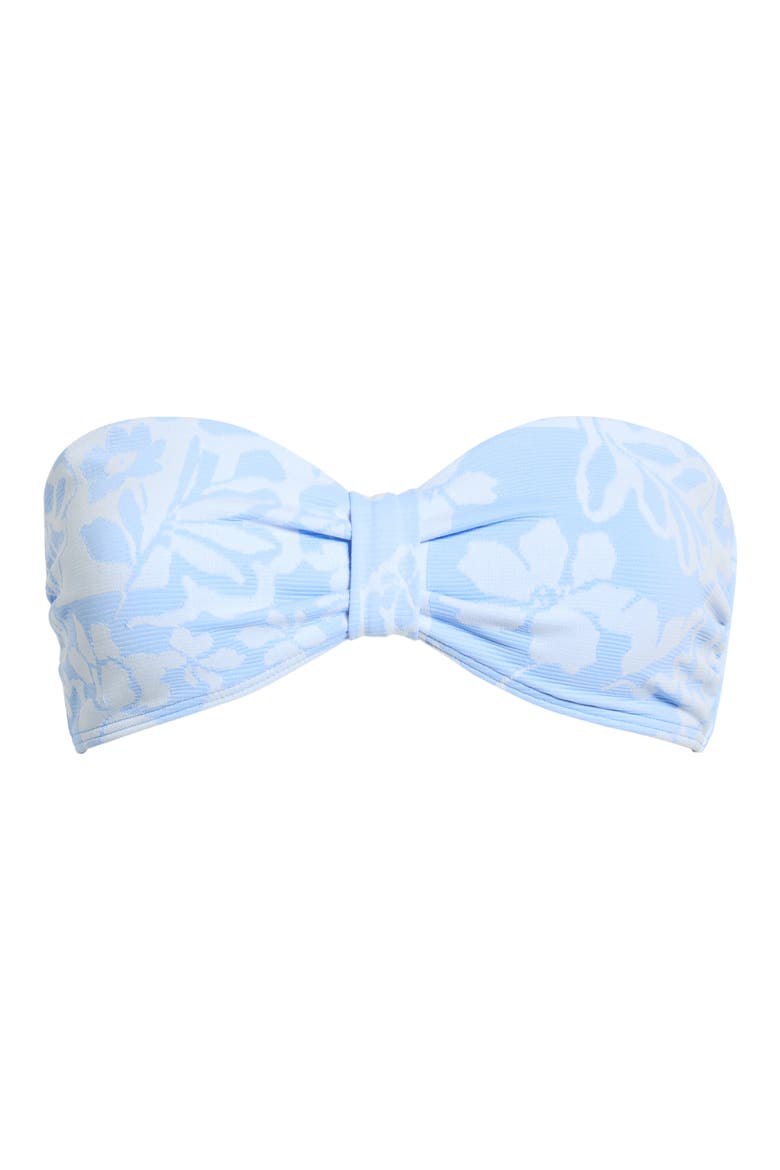 Pacific Coast Floral Jacquard Bikini Top, Alternate, color, SKY BLUE