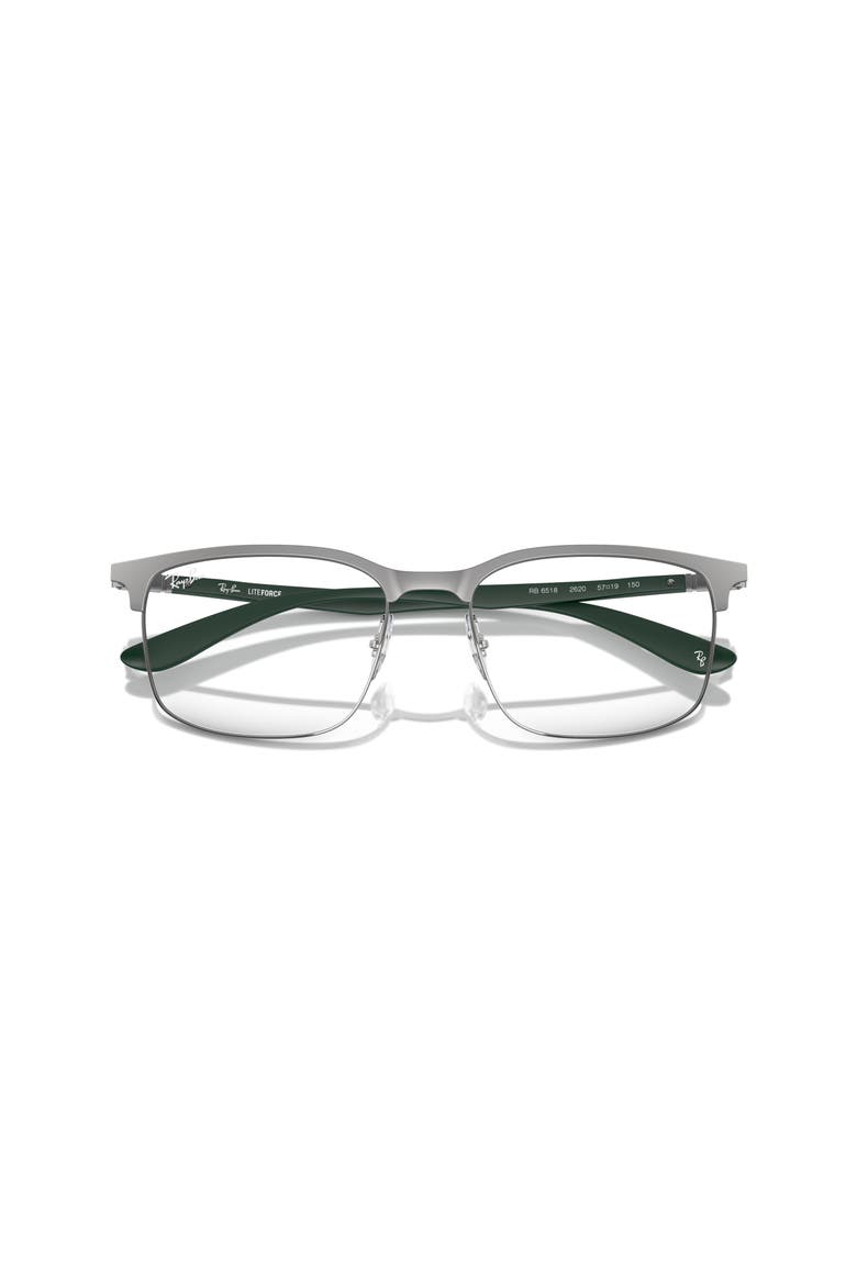 57mm Square optical glasses, Alternate, color, Grey