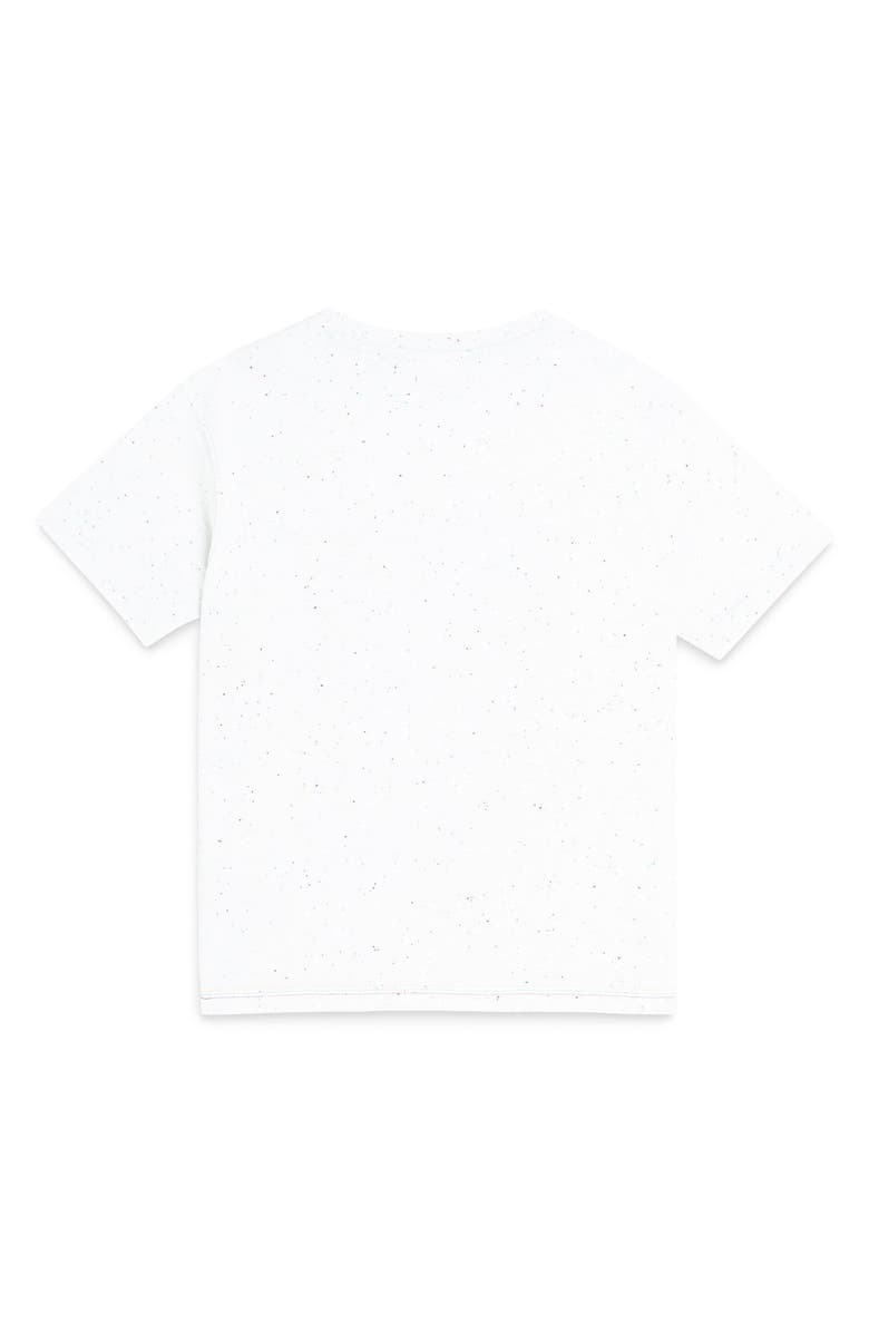 Scotch & Soda Kids' Relaxed Fit Nep Graphic T-Shirt, Alternate, color, Bright White