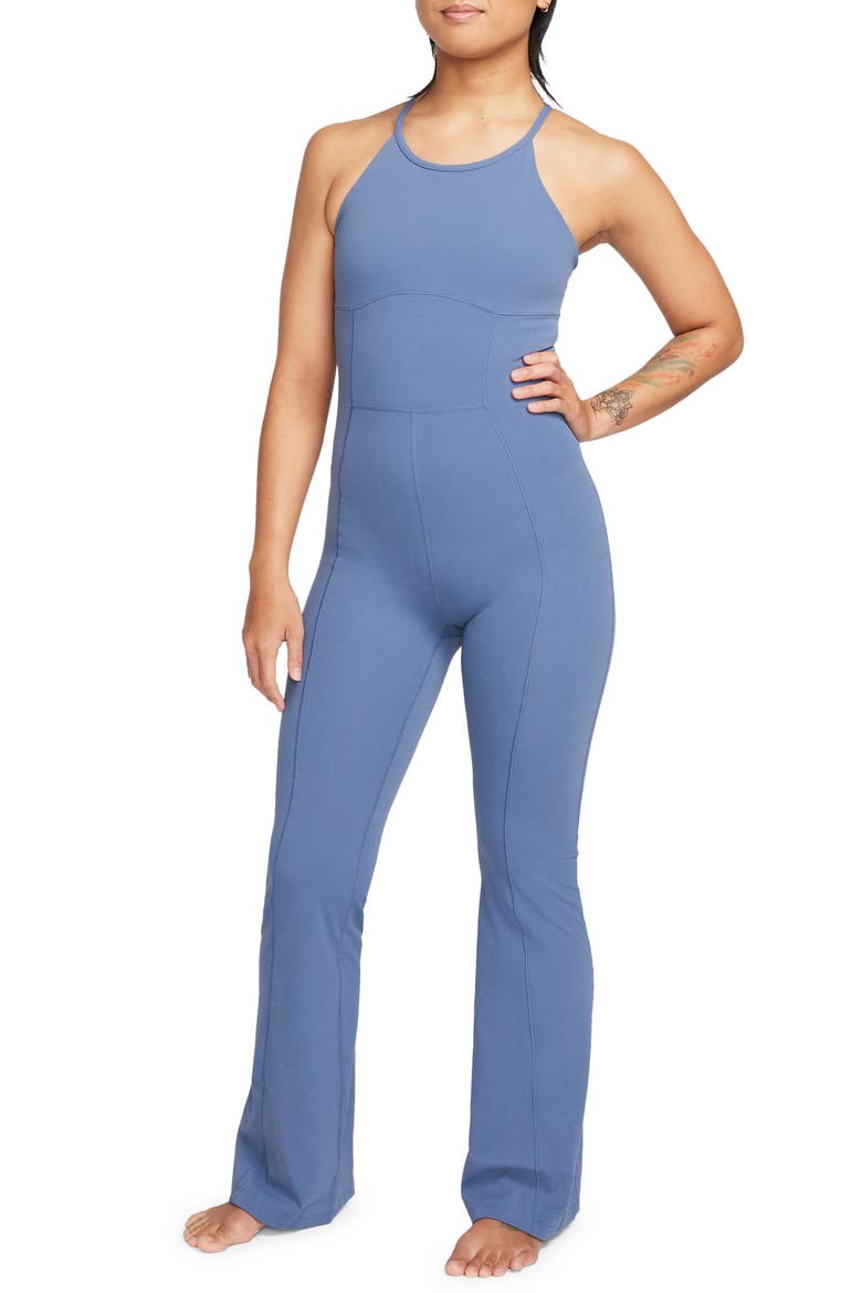 Dri-FIT Jumpsuit, Main, color, DIFFUSED BLUE/ WHITE