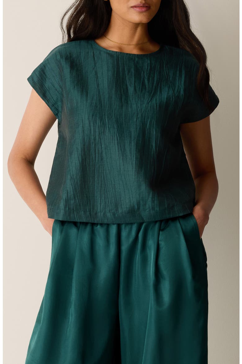 Round Neck Square Top, Main, color, KELP