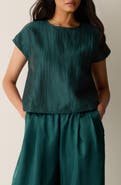 Eileen Fisher Round Neck Square Top