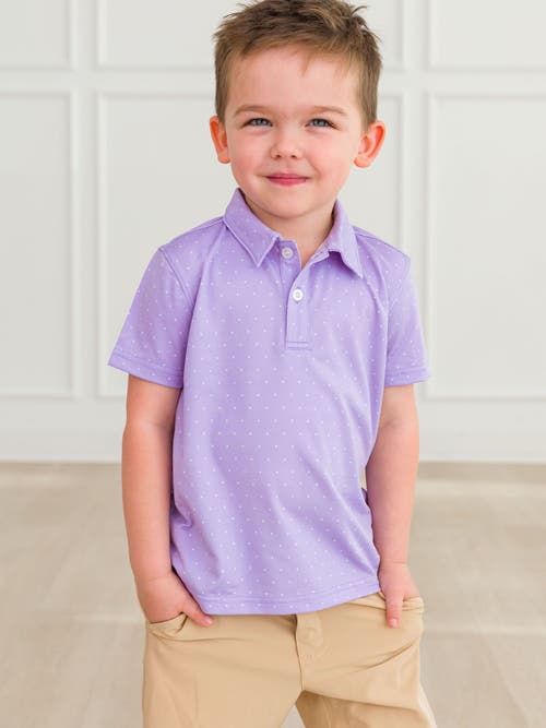 Rufflebutts Boys Knit Short Sleeve Performance Polo