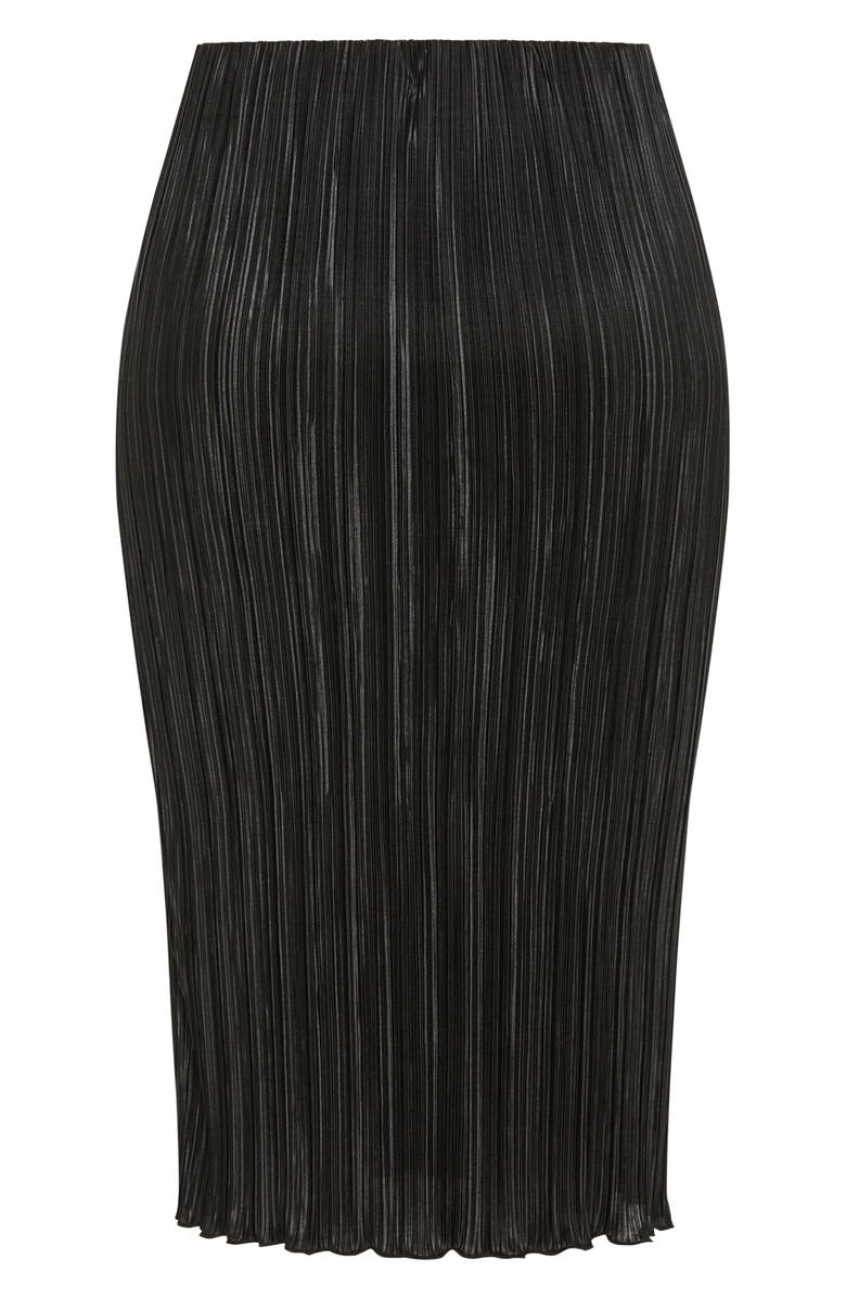 City Chic Hailee Plissé Skirt, Alternate, color, 