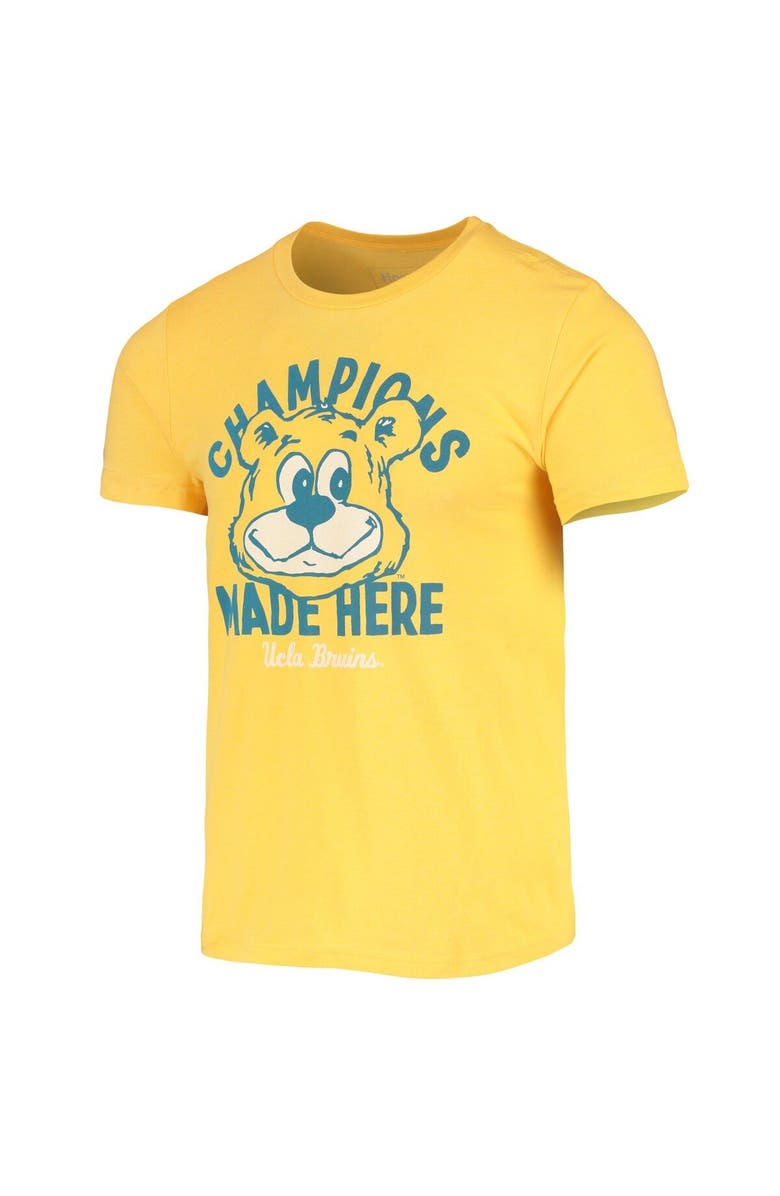 HOMEFIELD Men's Homefield Heathered Gold UCLA Bruins Made Here Vintage T-Shirt, Alternate, color, 